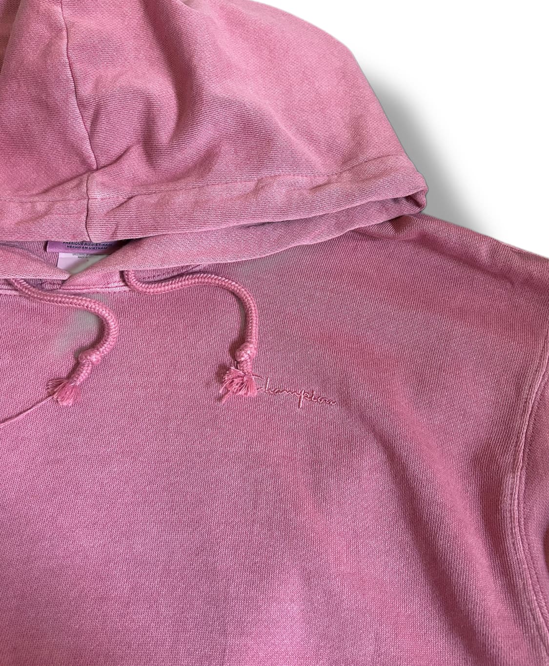 챔피온 핑크 다잉 후디 상품이미지3