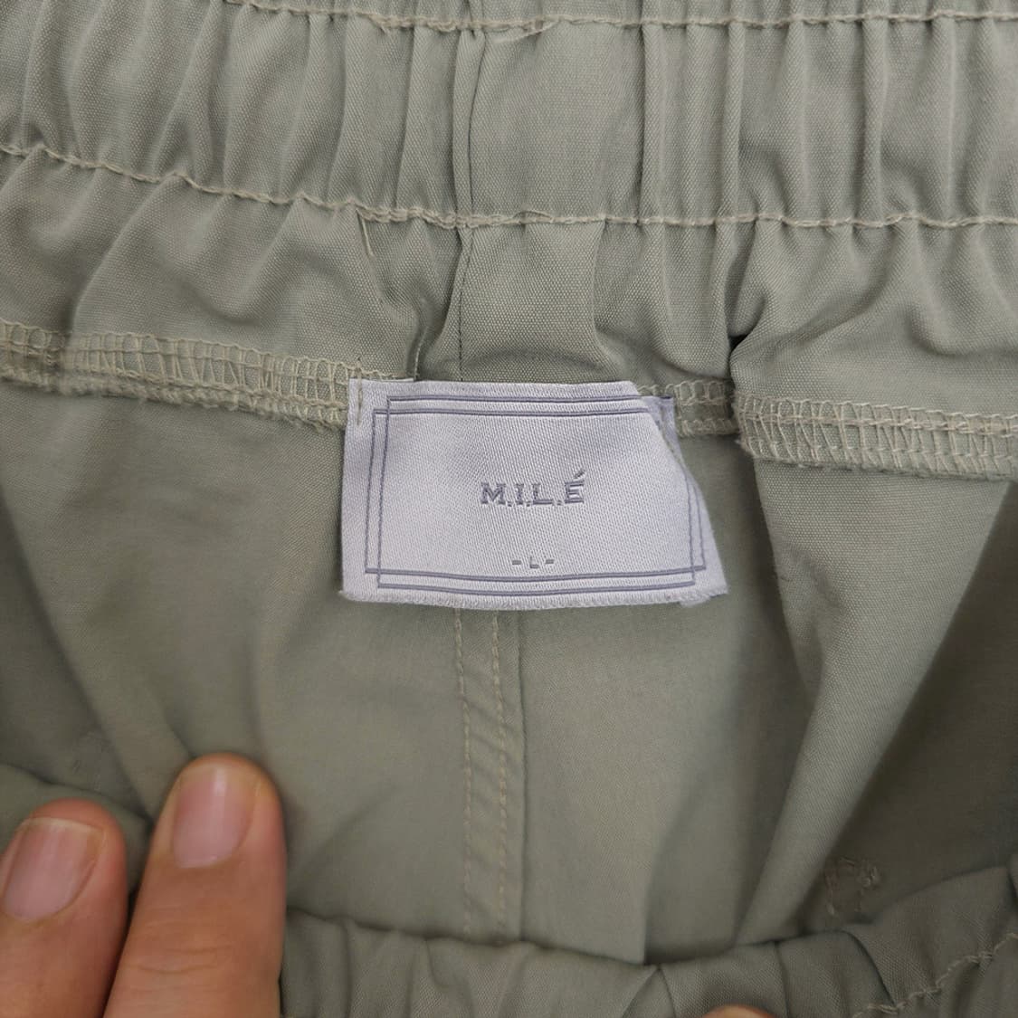 마일 MILE 밴딩 와이드 스트링 팬츠 L 상품이미지7