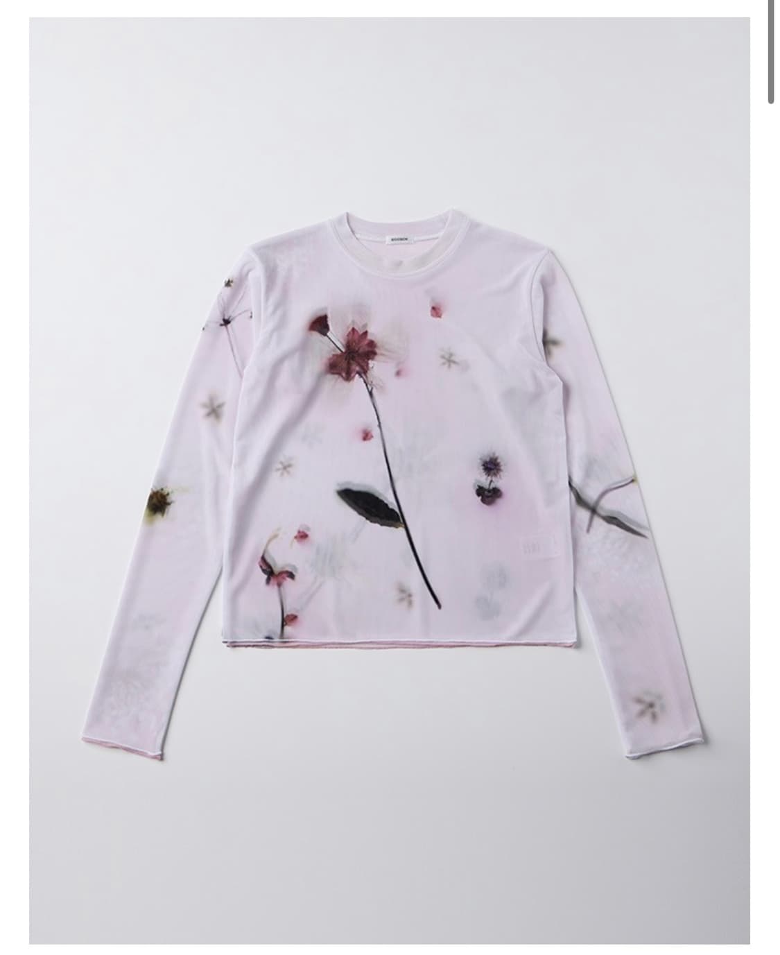 bocbok pressed flower jersey top (pink) 상품이미지1