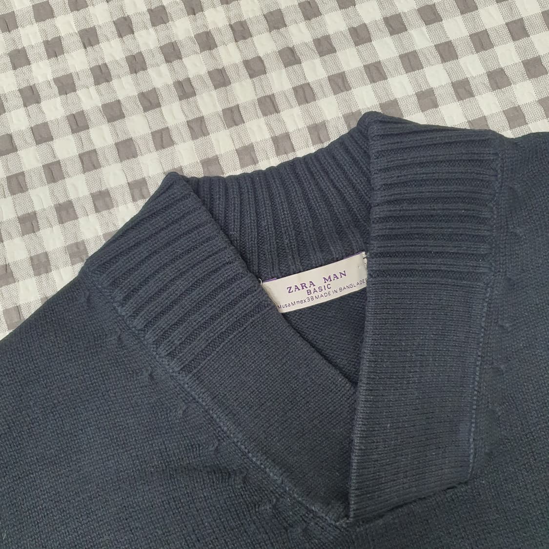 자라 브이넥 면니트 남자95 상품이미지2