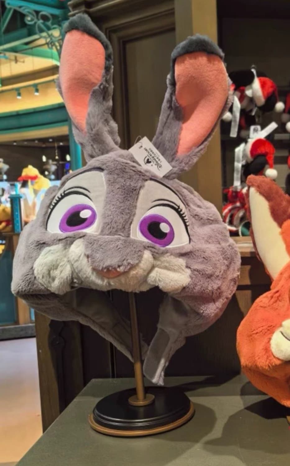 상하이 디즈니랜드 주토피아 주디 겨울모자 닉 토끼 상품이미지1