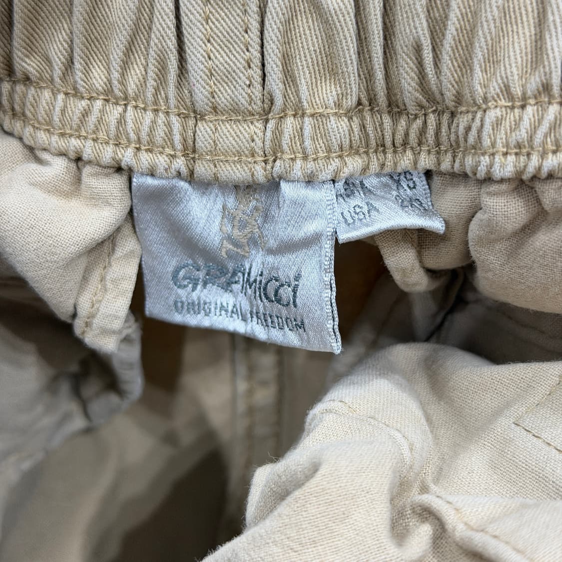 그라미치 루즈 테이퍼드 팬츠 바지 베이지 XS 상품이미지4