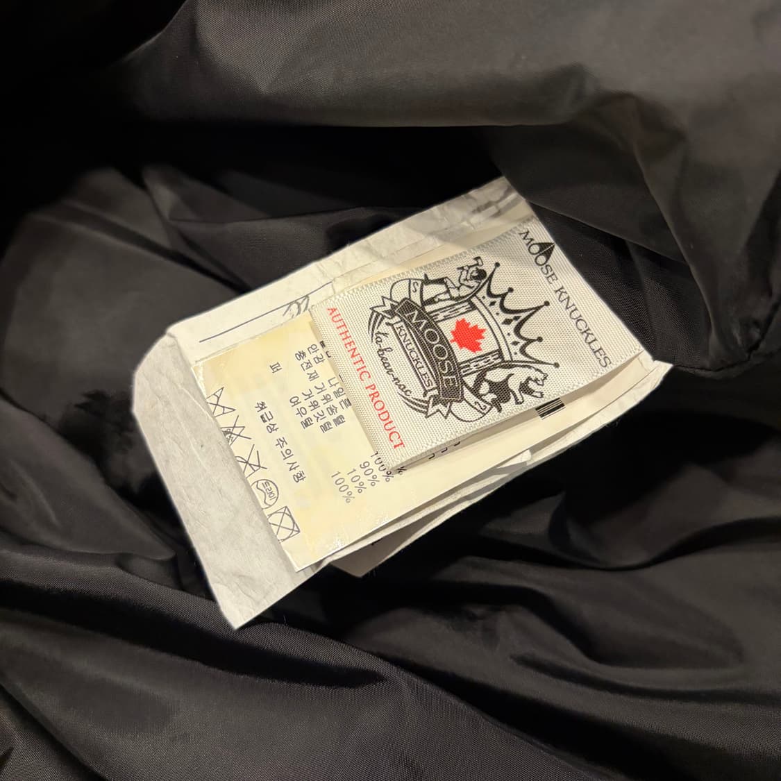 [M] 무스너클 온타리오 수입택 블랙 패딩 점퍼 폭스퍼 후드 C985 상품이미지9
