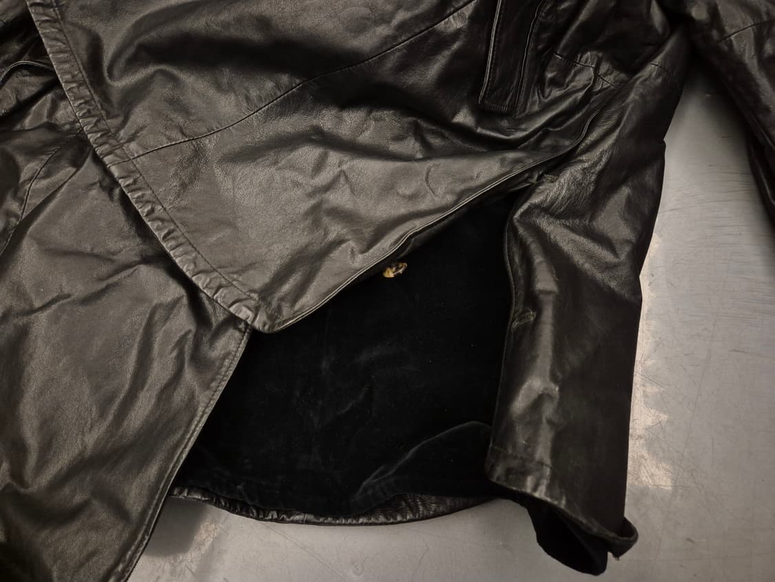 90s BALLY 숄카라 레더 코트 상품이미지5