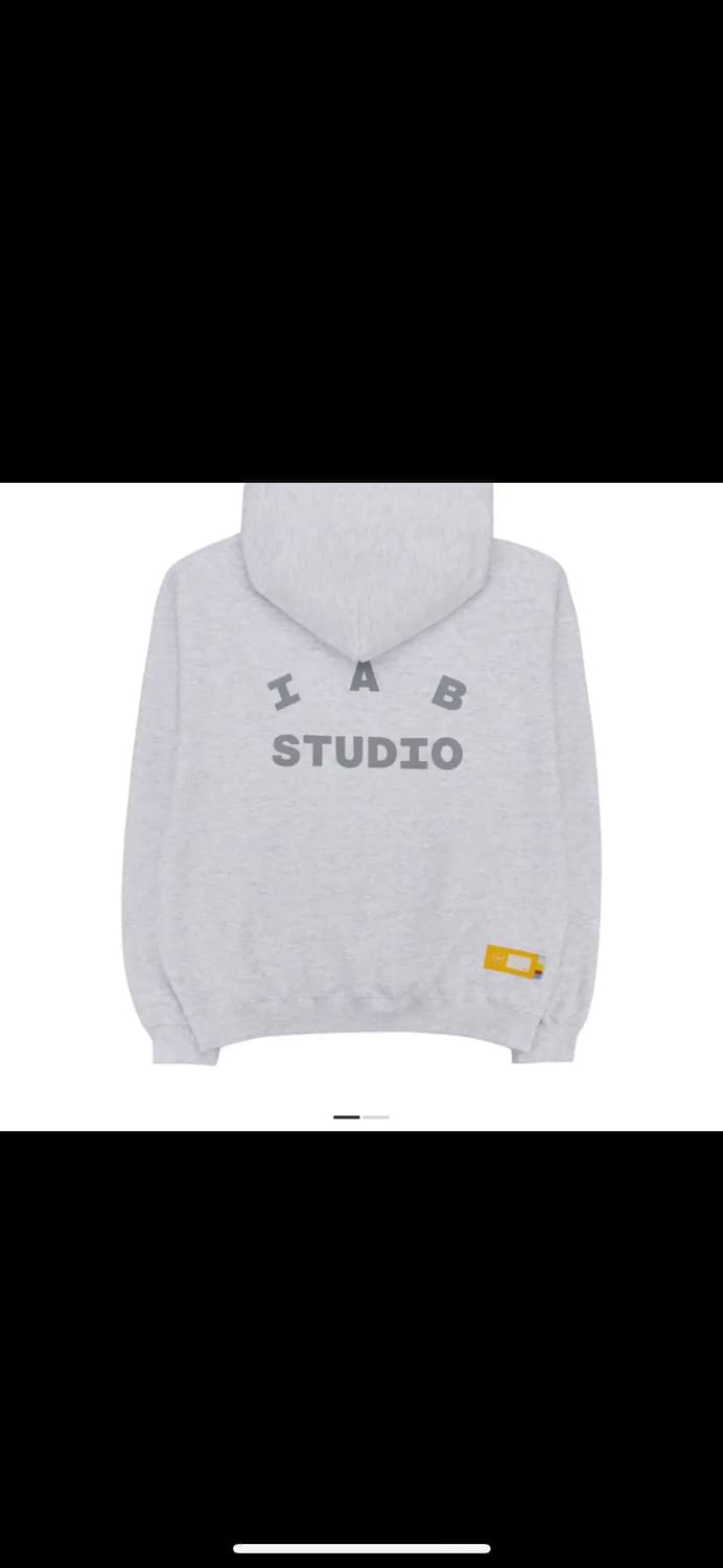 아이앱 라이트그레이 후드티 s 상품이미지1