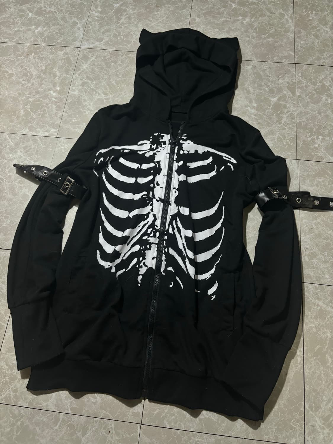 “Unknown” 00’s Bondage Punk Skull Cat Ho 상품이미지2