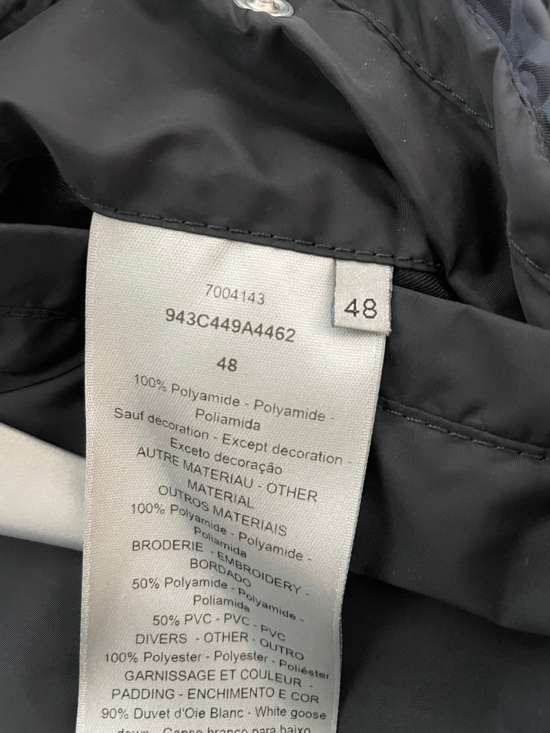 디올 오블리크 패딩 48 한글택 상품이미지4