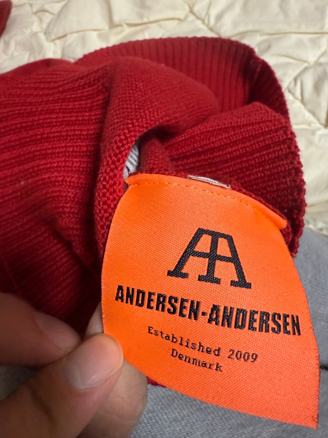 안데르센 안데르센 빨간 니트 M 9만5천원 상품이미지6