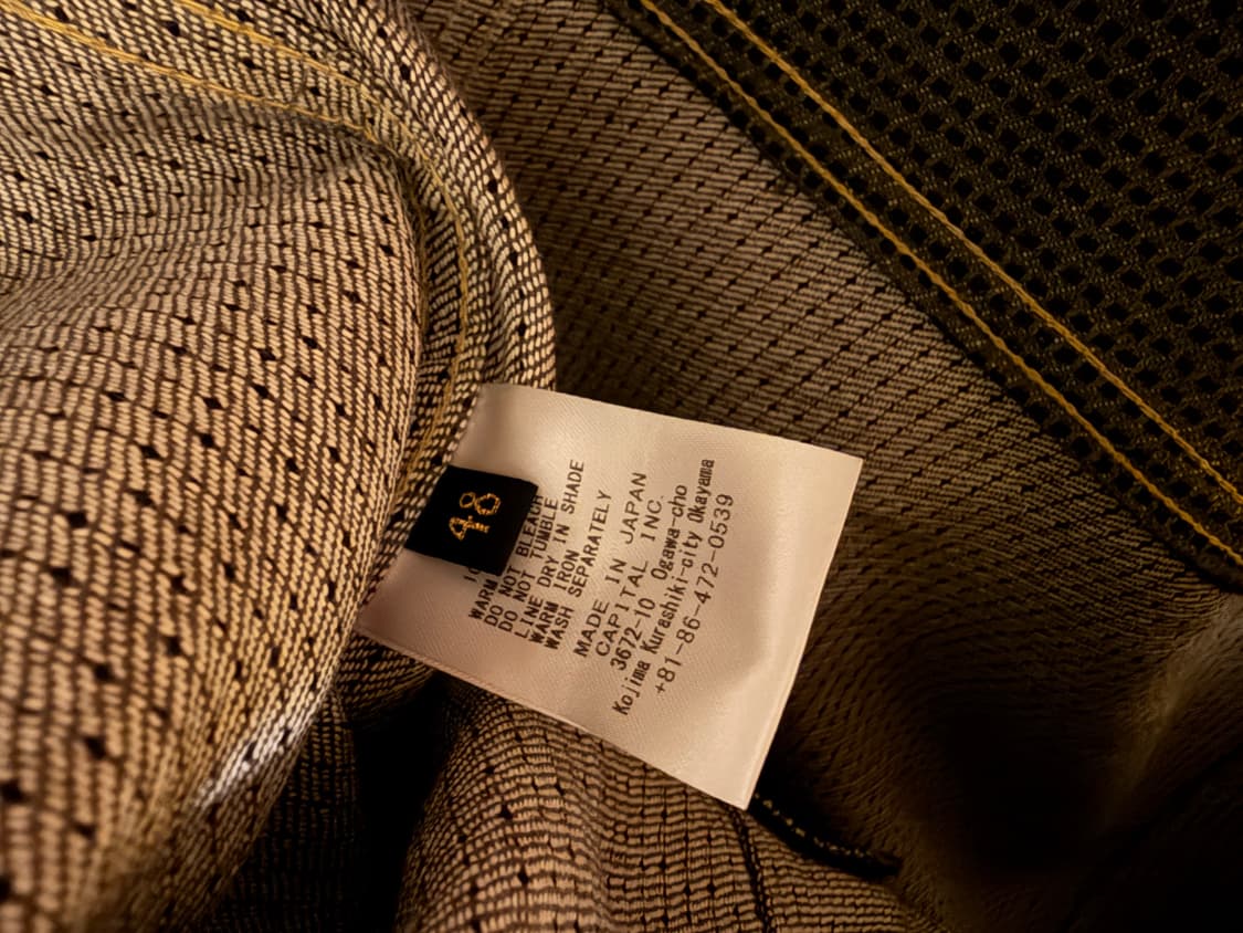 캐피탈 센츄리 no7 웨스터너 레귤러 데님 자켓 48 상품이미지4