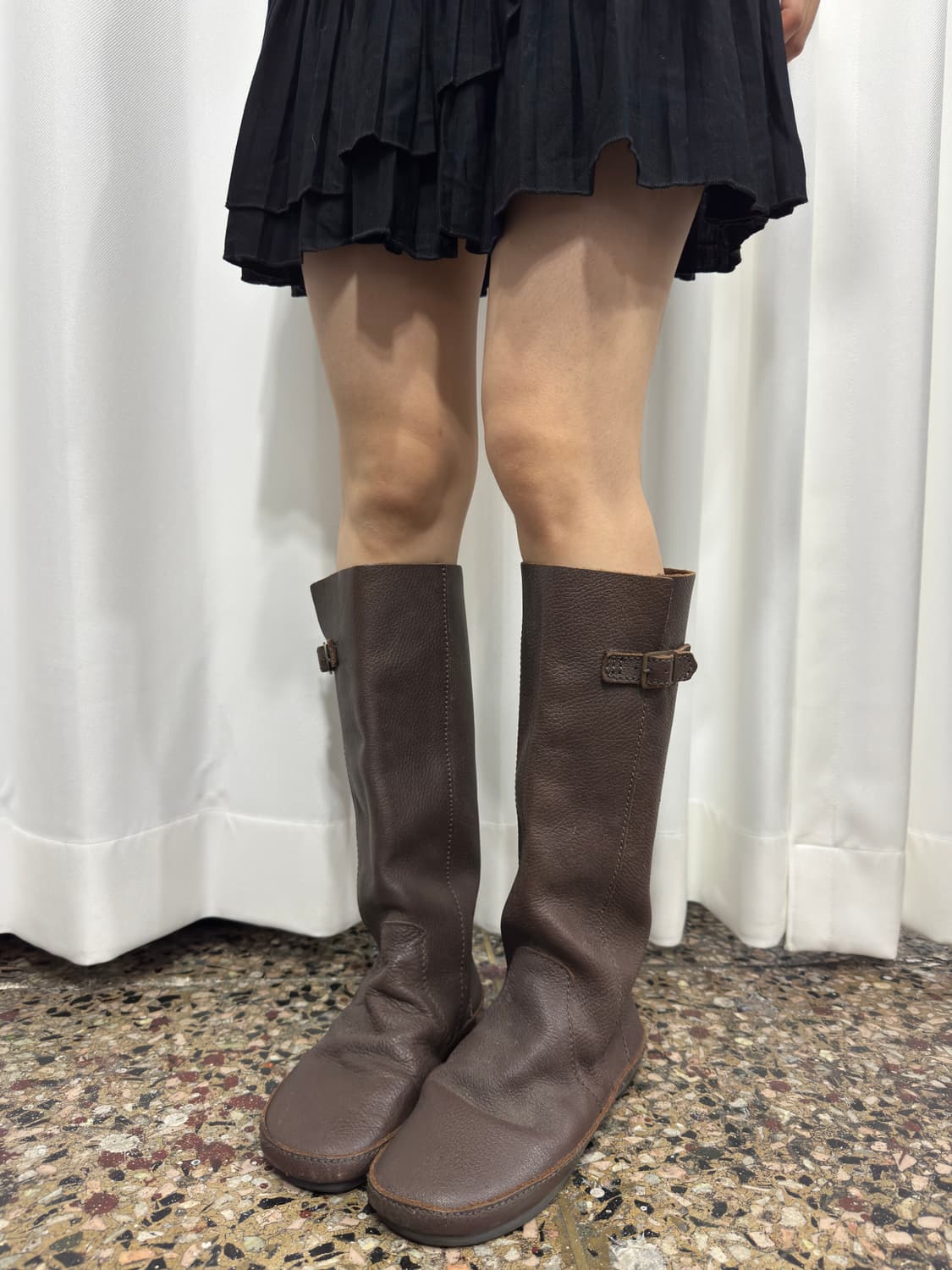 brown leather boots 상품이미지4