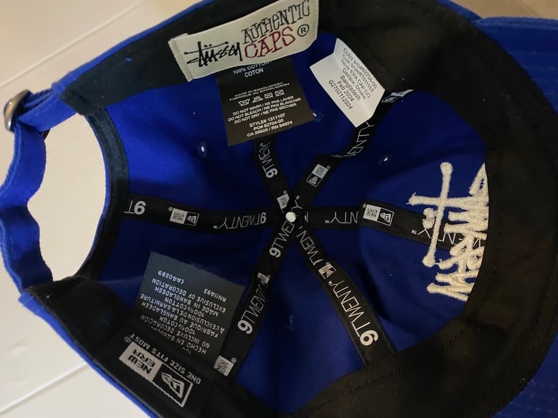 스투시x뉴에라 콜라보 캡 라이트 로얄 블루 상품이미지3