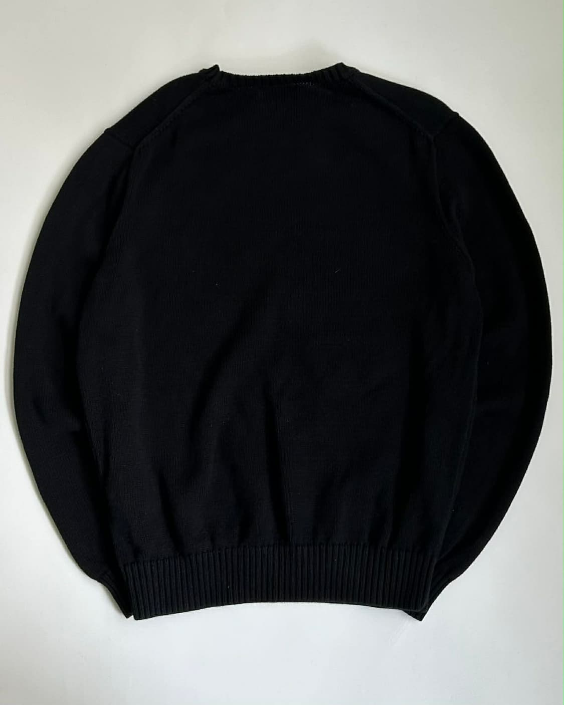 [L] 폴로 랄프로렌 신형 큐알 블랙 크루넥 코튼 니트 스웨터 상품이미지2