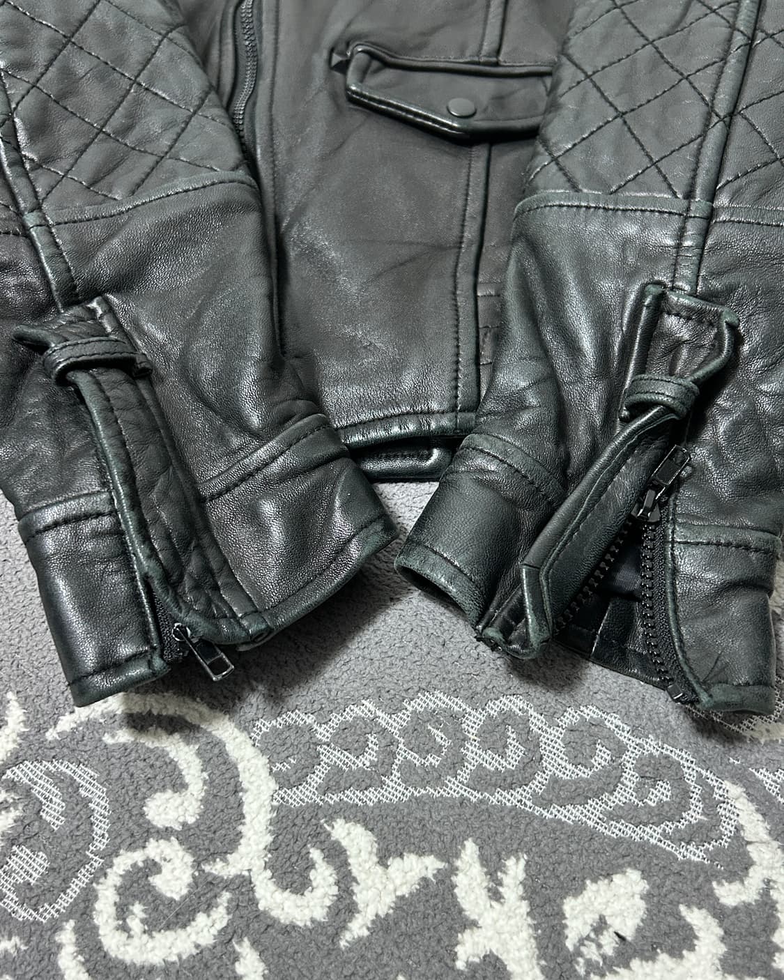 멀티 퀼티드 라이더 자켓 상품이미지5