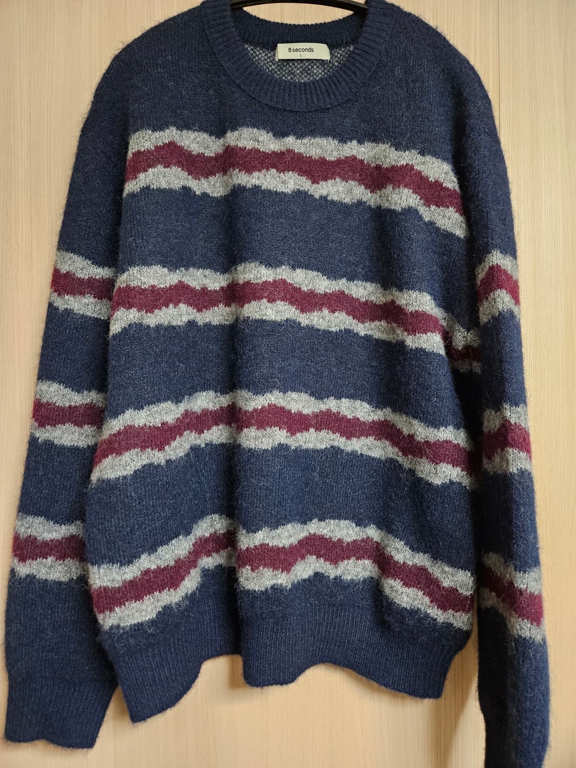 에잇세컨즈 스트라이프 니트 L 상품이미지1