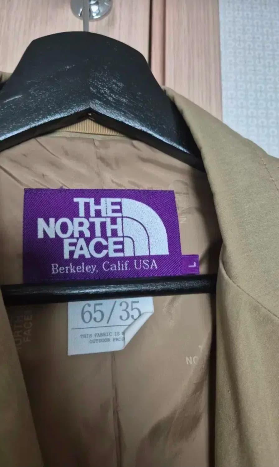 노스페이스 퍼플라벨 65/35 버클리 자켓 M  베이지컬러 상품이미지2