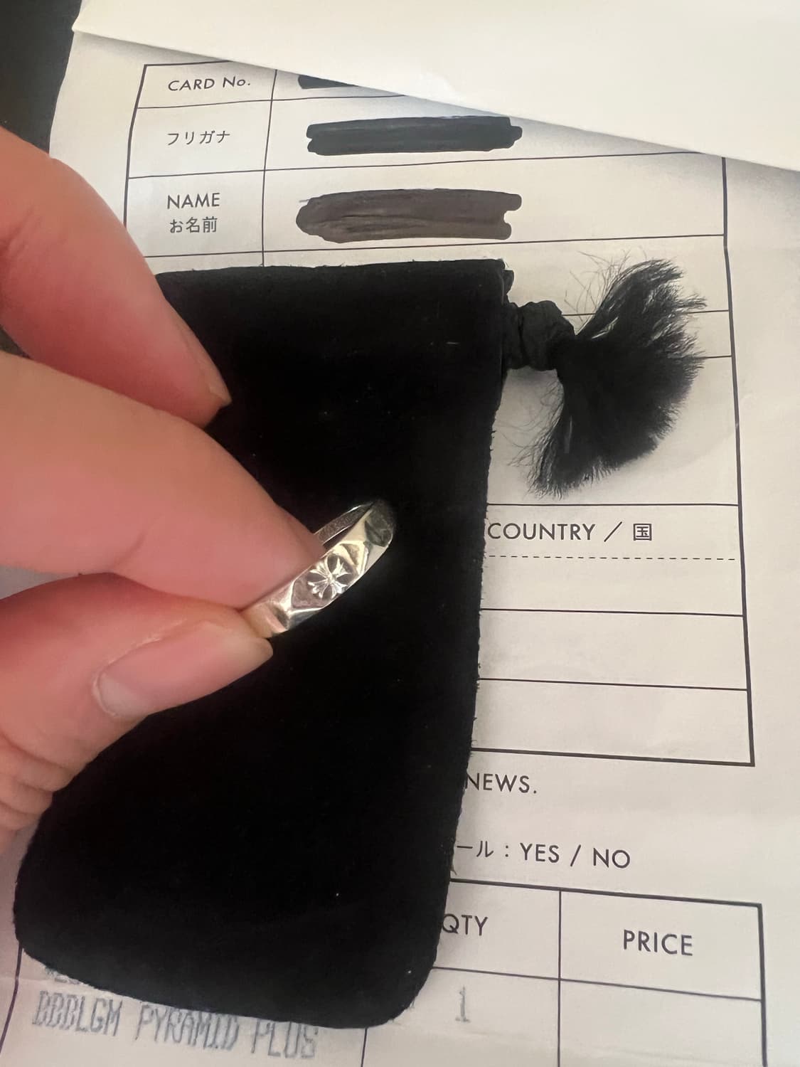 크롬하츠 피라미드 플러스 버블검링 us6.5 상품이미지1