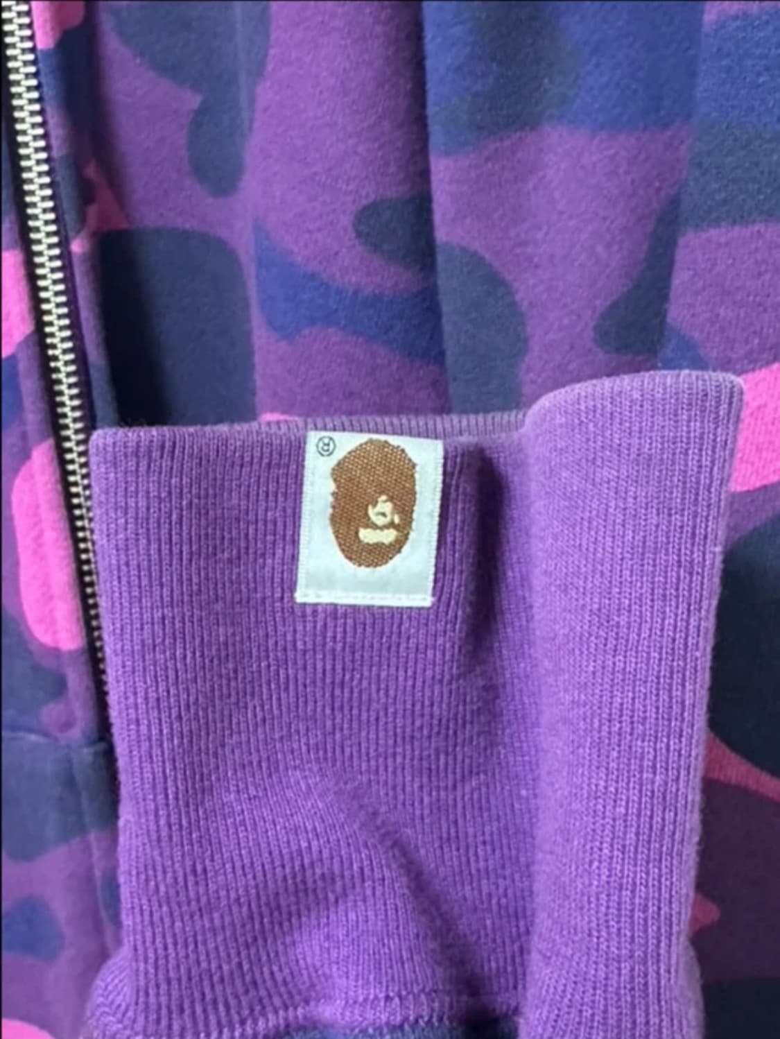 베이프 샤크 후드집업 퍼플 BAPE Color Camo Shark Ful 상품이미지2