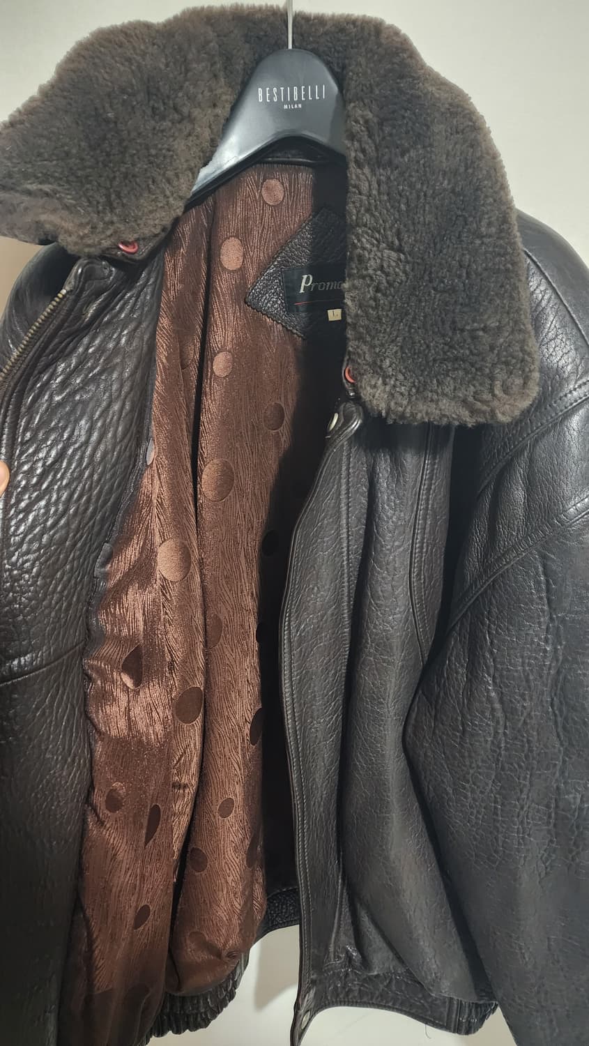 빈티지 레더 봄버 가죽자켓 상품이미지4