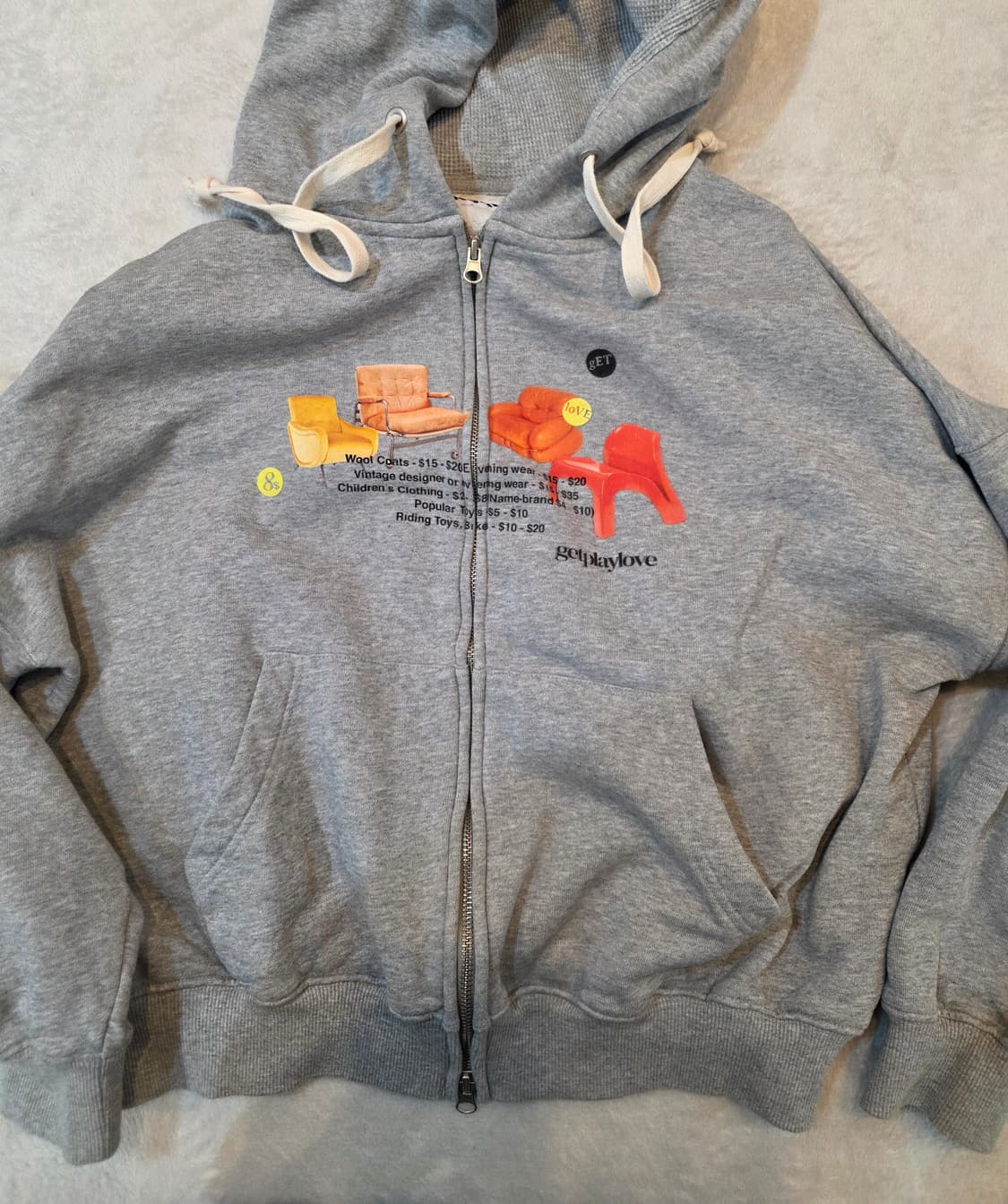 (여성) 케쥬얼 빈티지 후드집업 상품이미지3