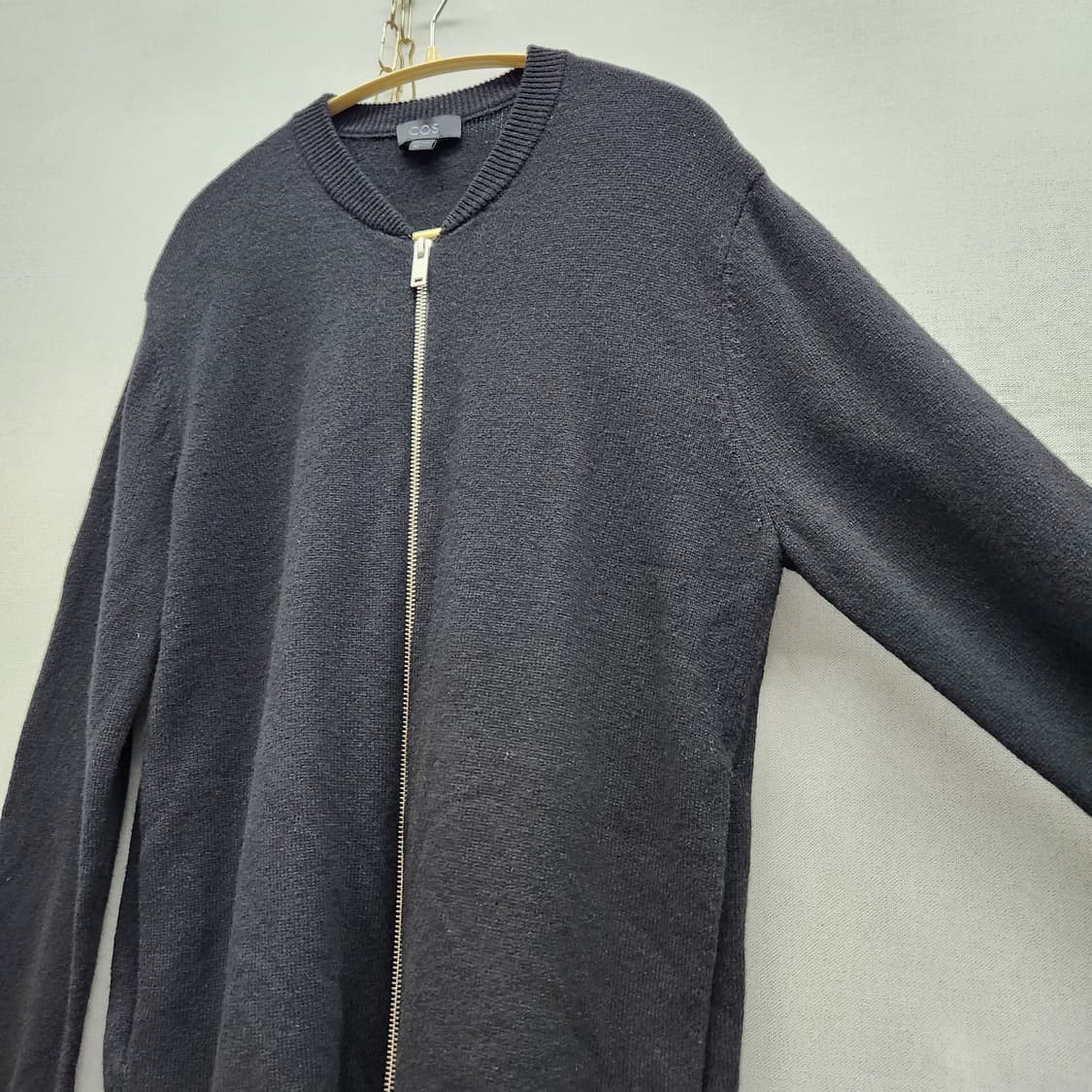 COS 코스 블랙 울100% 니트 집업 M(M) 남여공용 상품이미지3