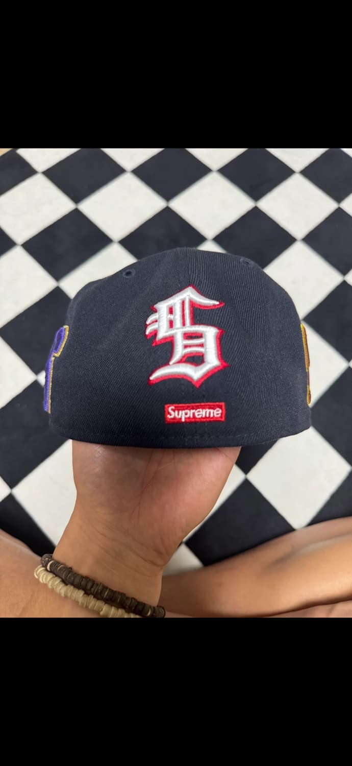 슈프림 멀티 s로고 뉴에라 네이비 상품이미지4