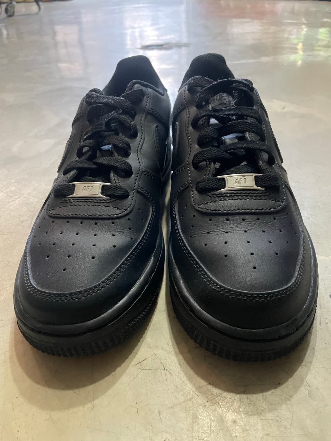 나이키 gs에어포스1 블랙 245 상품이미지2