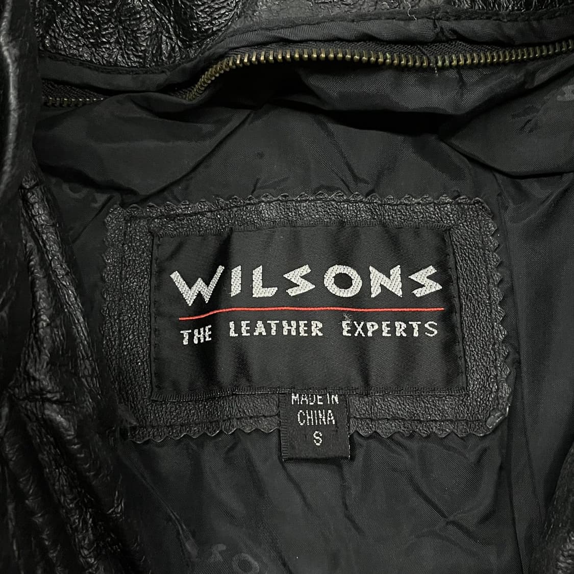 [정품/S] 윌슨레더 블랙 레더 자켓 b19 상품이미지5