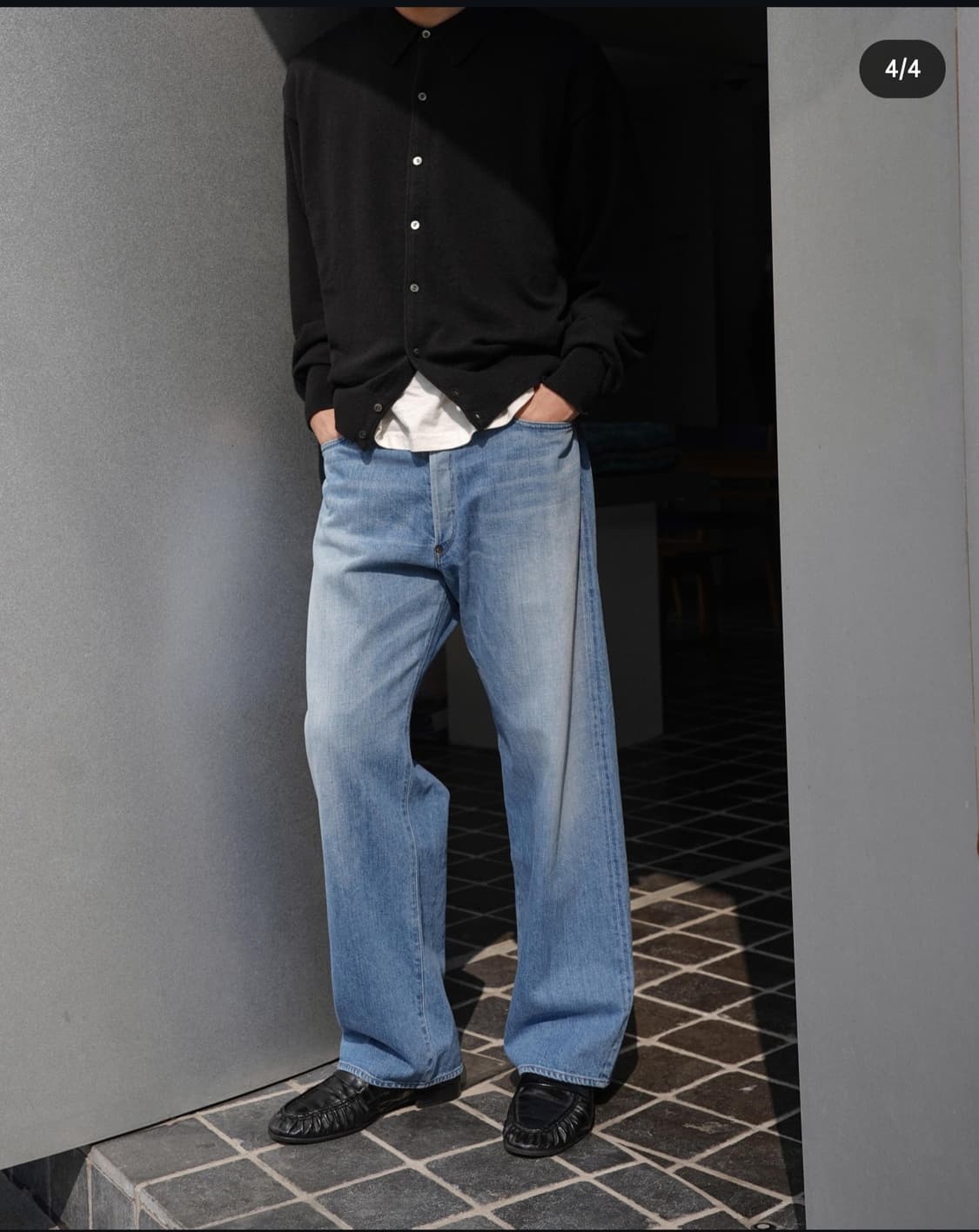 헤릴 어드레서 별주 폴로 가디건 블랙 0 size 상품이미지4