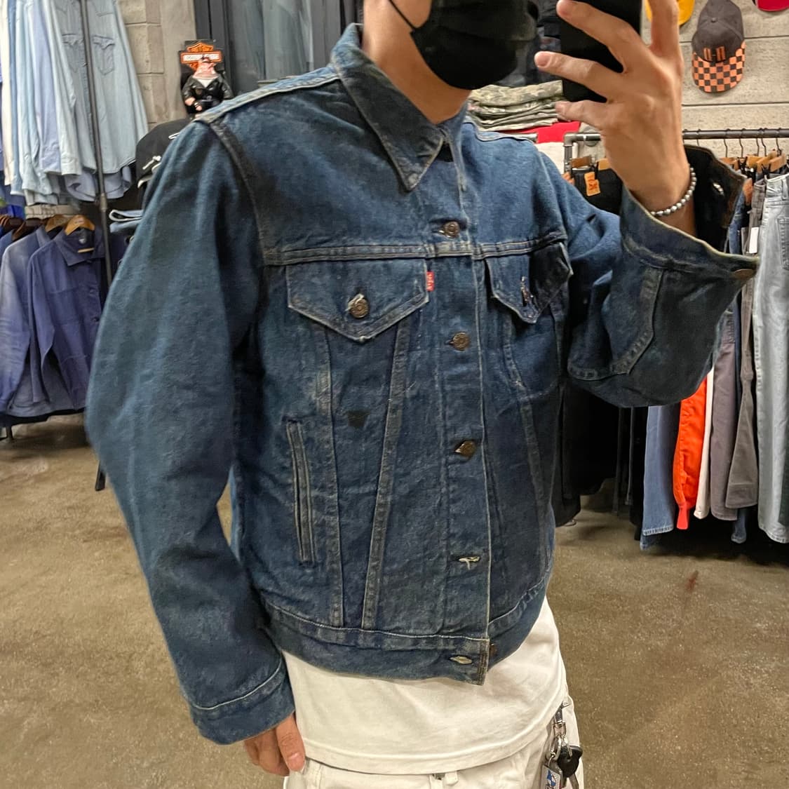 80s USA Levis 데님 트러커 자켓 (100) 상품이미지8