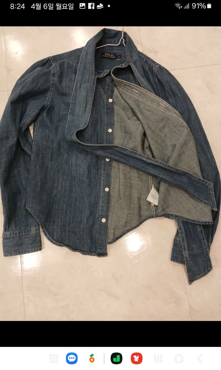 랄프로렌 리본타이 청 데님 자켓 상품이미지4