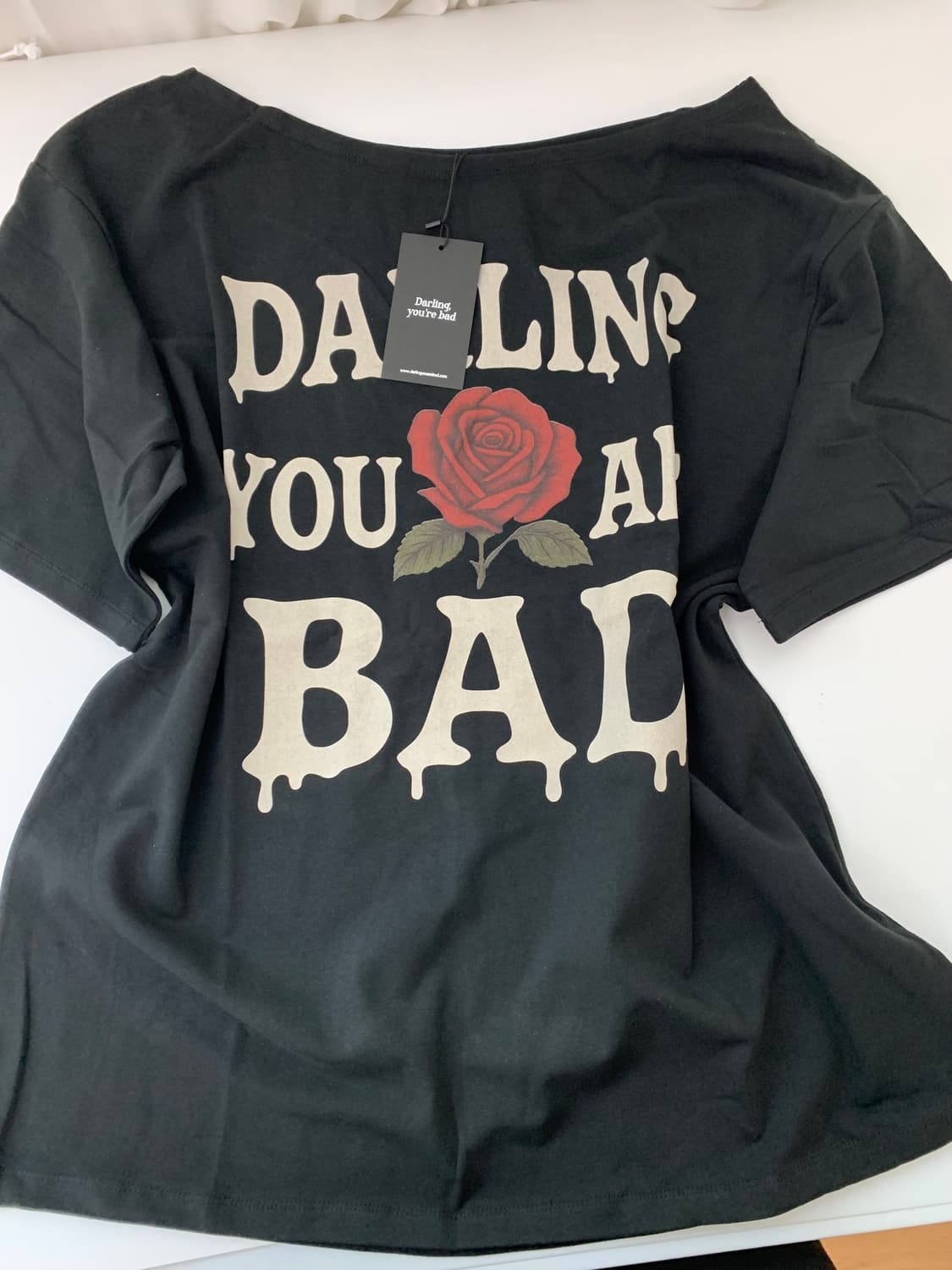 MELTING ROSE TEE #BLACK 상품이미지5