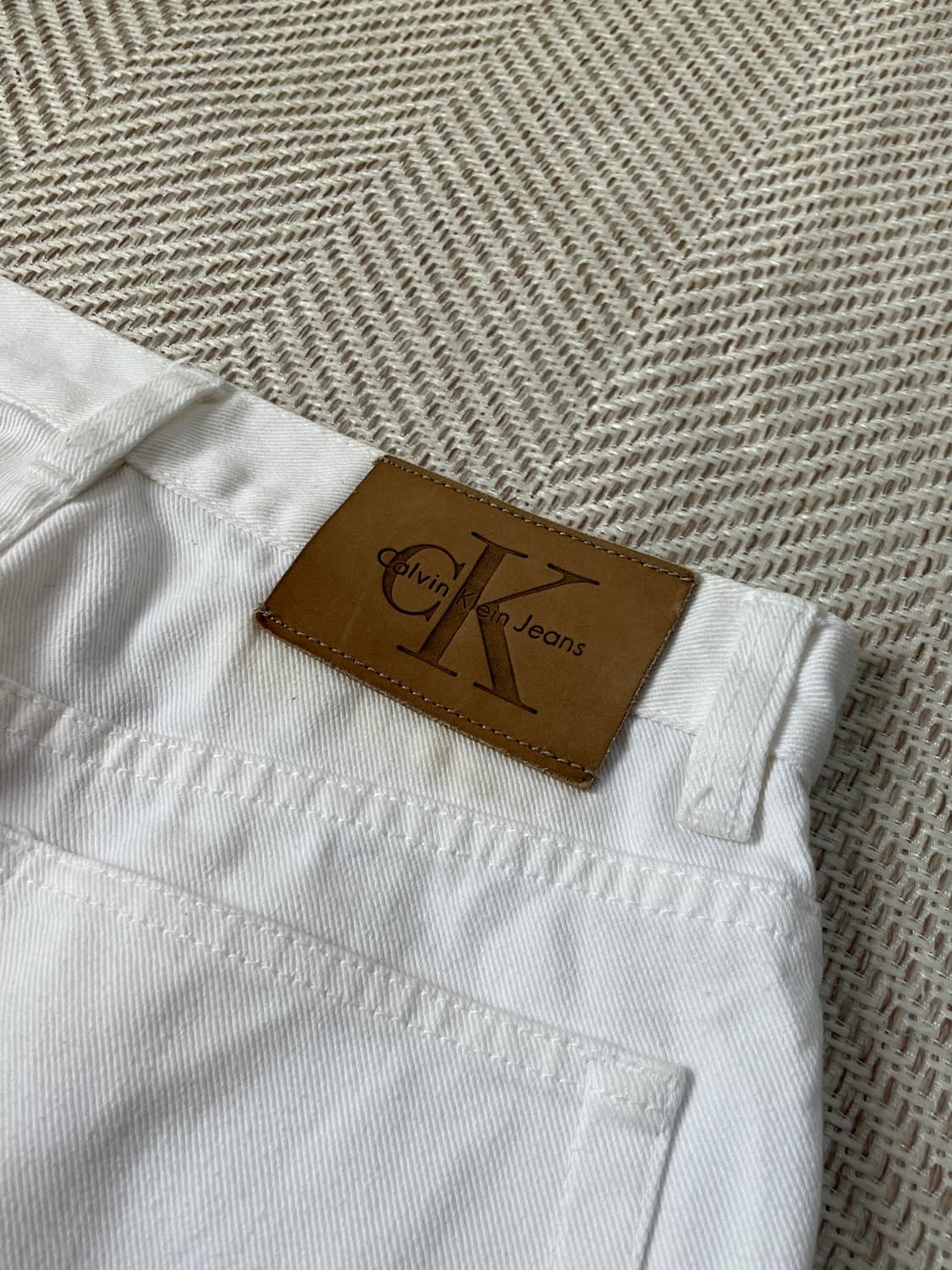 캘빈클라인 화이트 데님팬츠 J03344 상품이미지2