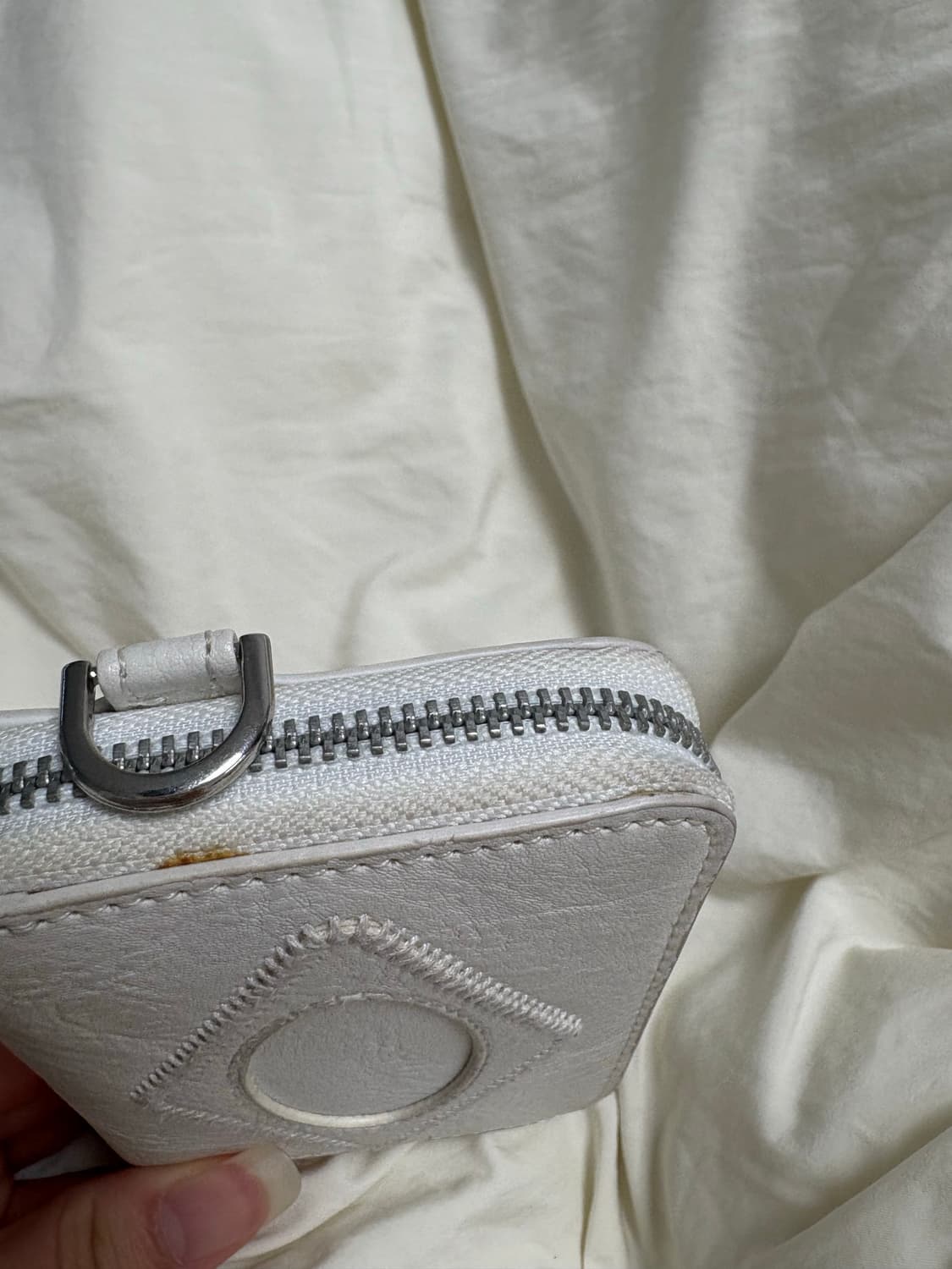 미스치프 롬버스 지갑 화이트 상품이미지6