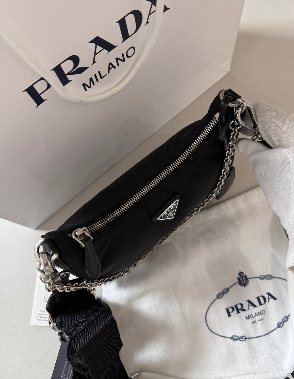 정품 프라다 리에디션 호보백  상품이미지5