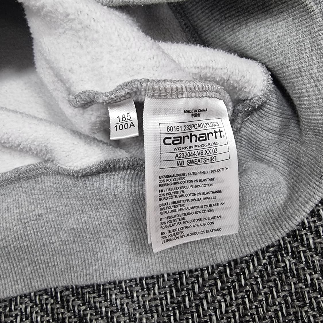 칼하트 WIP 아이앱 스튜디오 포켓 스위트셔츠 그레이 헤더 상품이미지6
