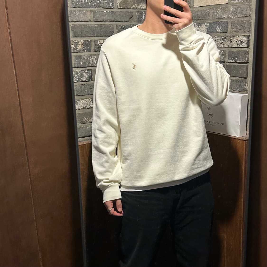 L) 폴로 랄프로렌 루프백 플리스 맨투맨 스웨트셔츠 신형 큐알탭 상품이미지9