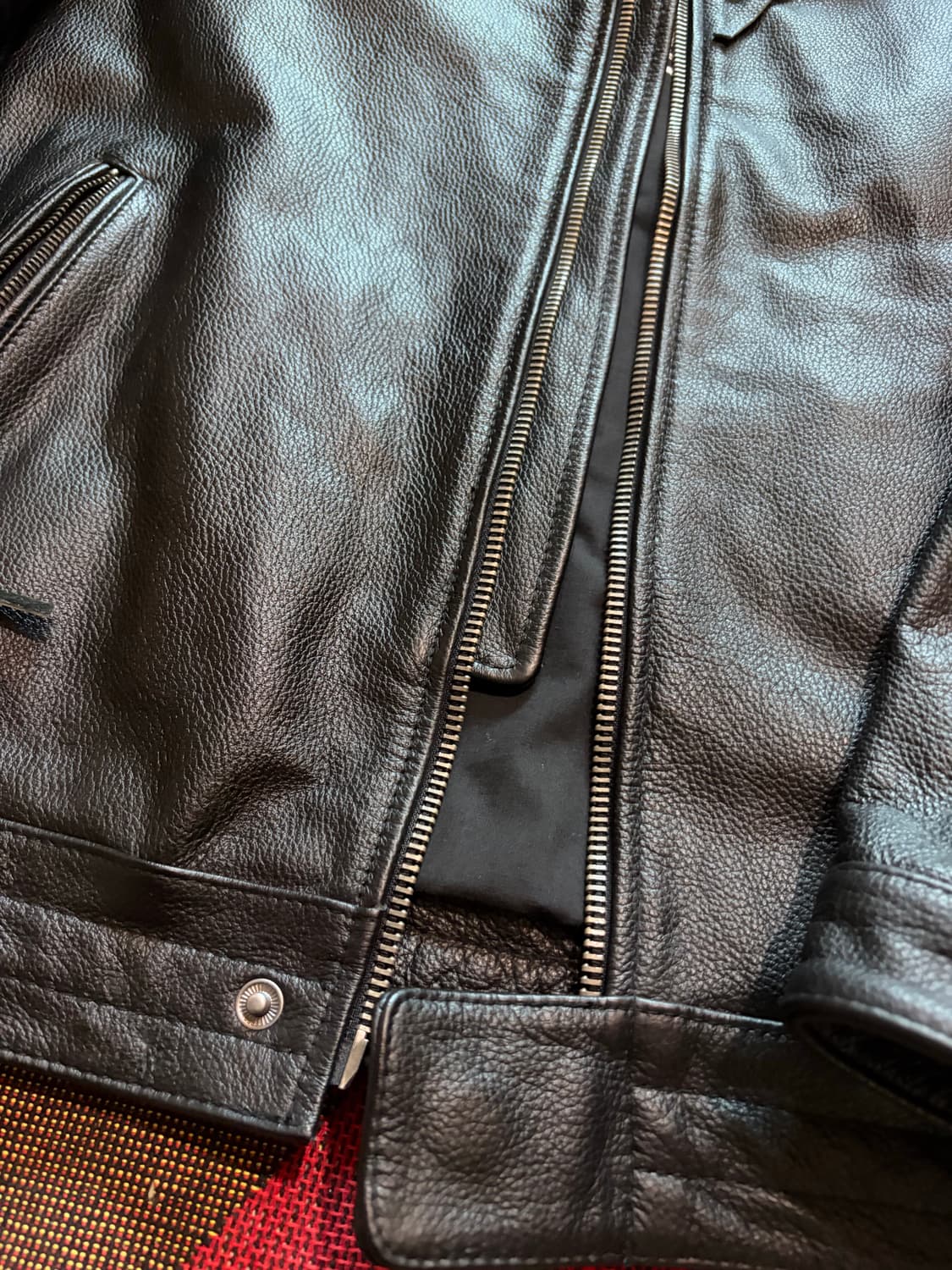 4XL) 양가죽 모터사이클 레더 자켓 상품이미지5