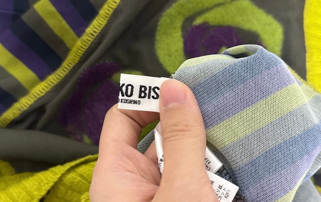 Hiroko bis 시스루 로즈 스트라이프 니트 상품이미지9