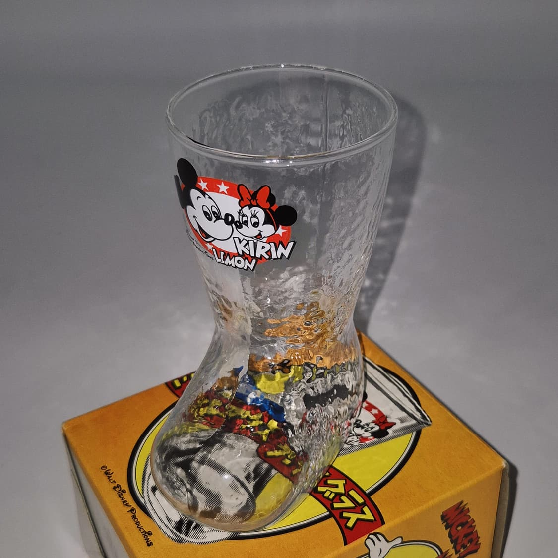 70s 기린 레몬 디즈니 미키마우스 부츠 잔 1p 상품이미지10