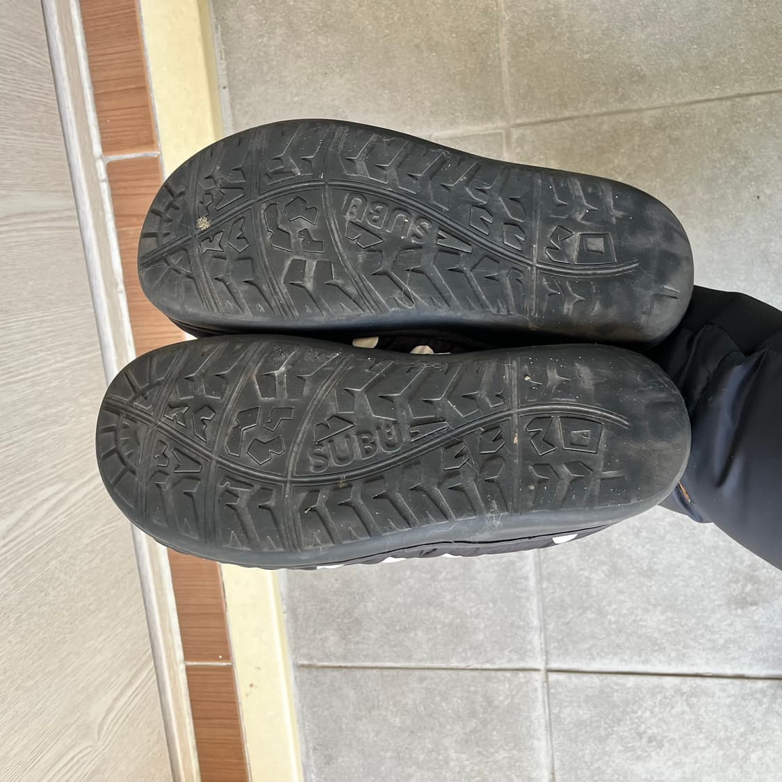 스부 수부 패딩슬리퍼 다운 샌들 도트 0사이즈 상품이미지6