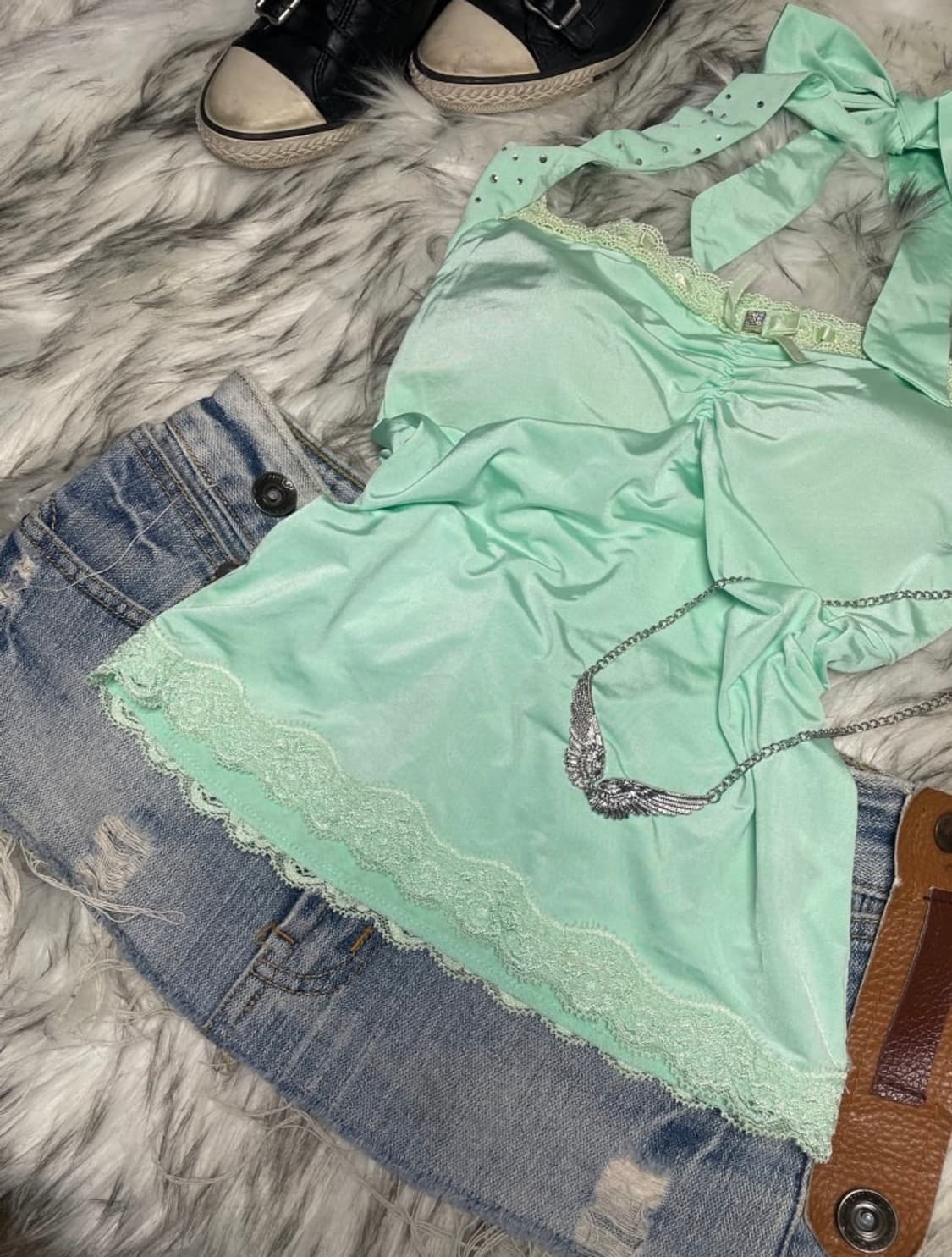 민트 홀터넥 상품이미지4