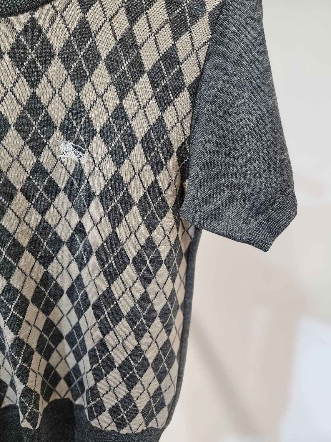 Burberry 아가일 패턴 반팔 니트 상품이미지4
