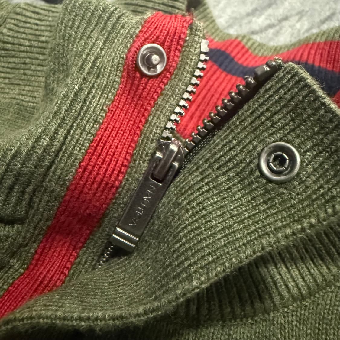 Half Zip-Up Knit Sweater 상품이미지5