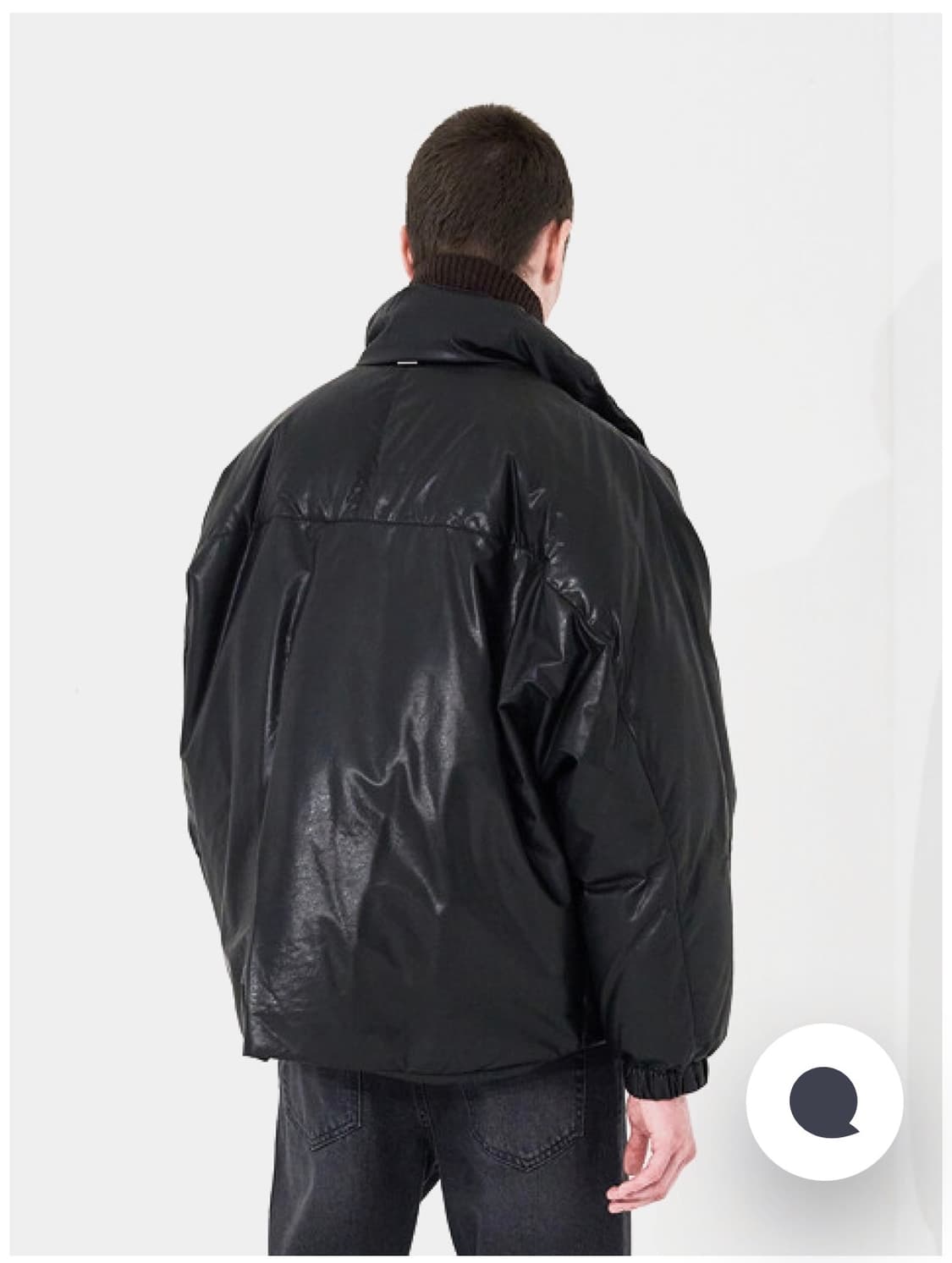 시스템옴므 / 23FW 레더 구스 다운 점퍼 / 100 상품이미지2