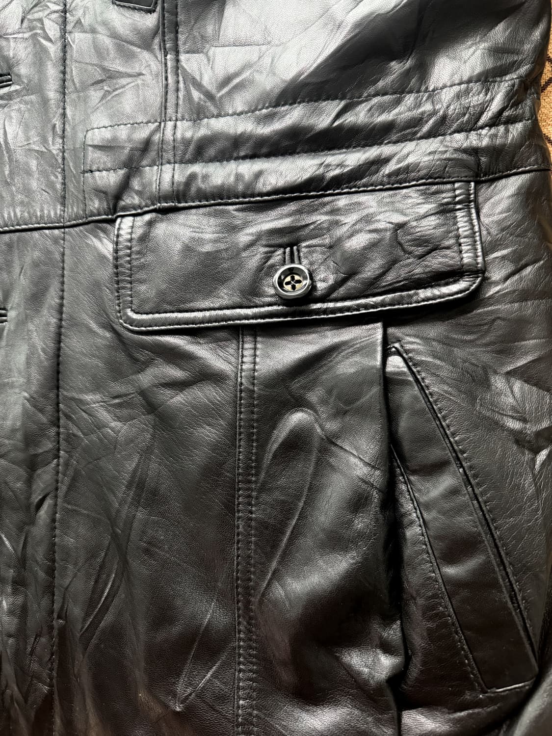 BEER BLASTS Lambskin 더블 카라 레더 자켓 상품이미지4