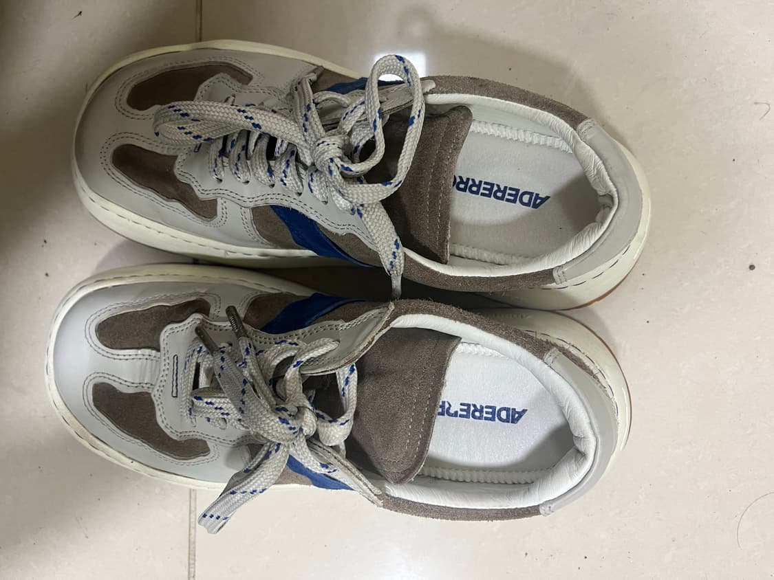 ADERERROR Torn low trainer (Grey/Brown)  상품이미지1