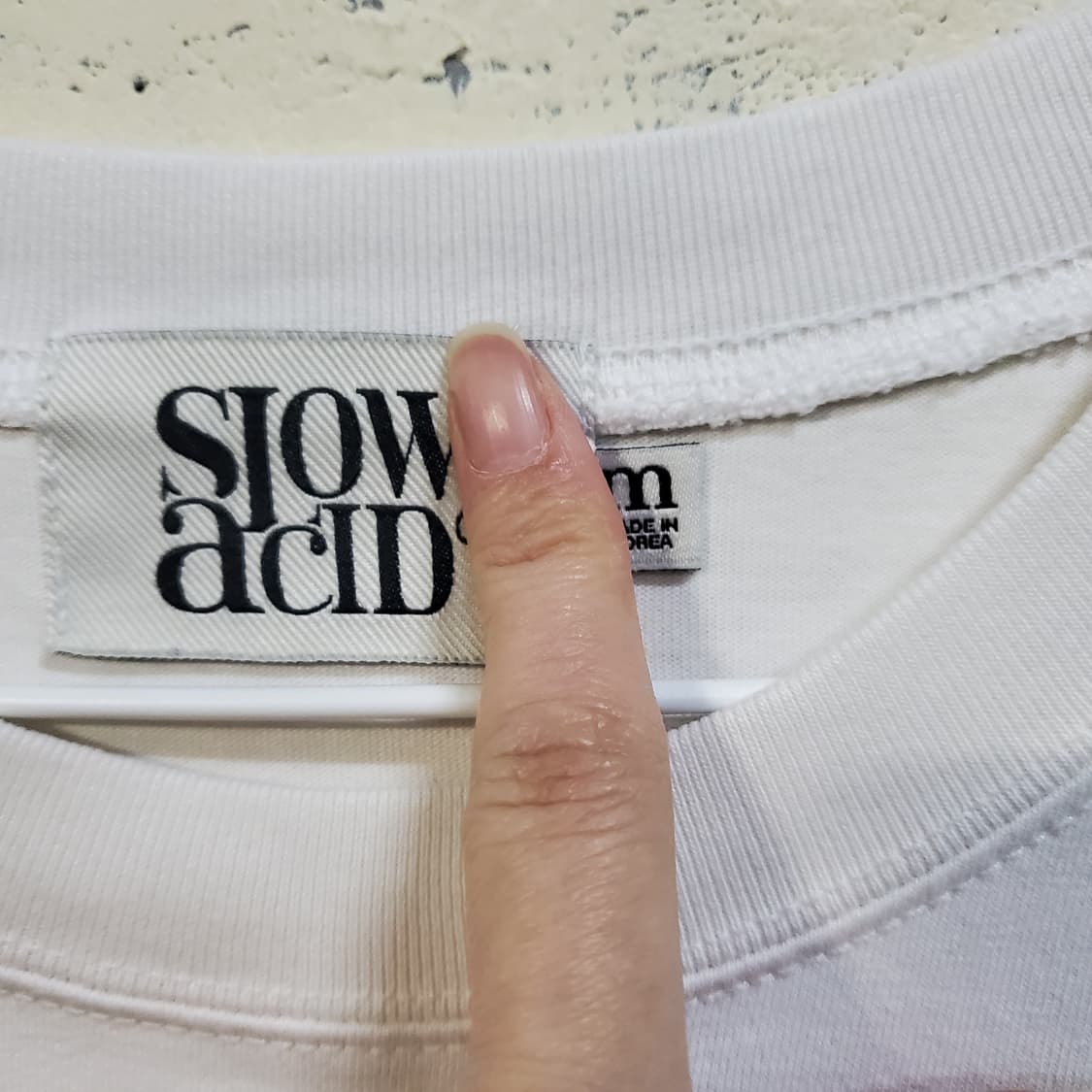 슬로우애시드 로고프린팅 라운드 반팔티  상품이미지3