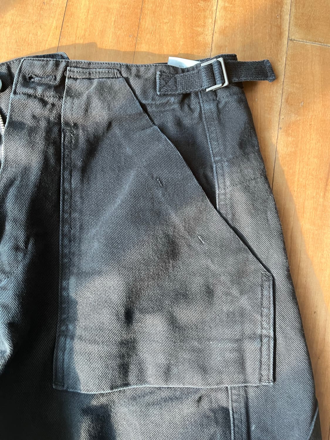 ee garments dyed workpants 블랙 사이즈 s 상품이미지5