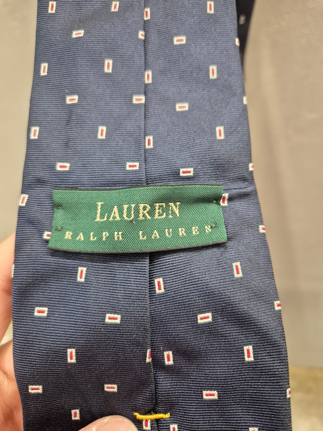 폴로 랄프로렌 네이비 실크 넥타이 상품이미지4