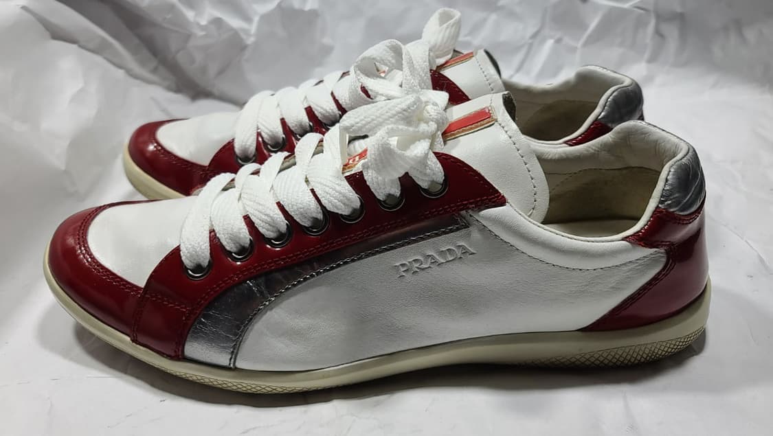 프라다 가죽스니커즈  7 1/2사이즈(260~265) 상품이미지4